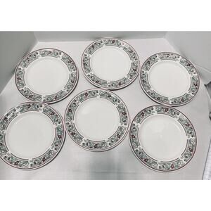 Set of 6 Johnson Bros Windsor Ware Malvern Blue Dessert Plates 6” England